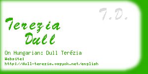 terezia dull business card