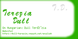 terezia dull business card